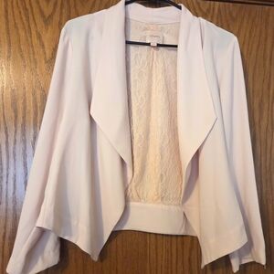 Candie's Pink Blazer with Waterfall Collar